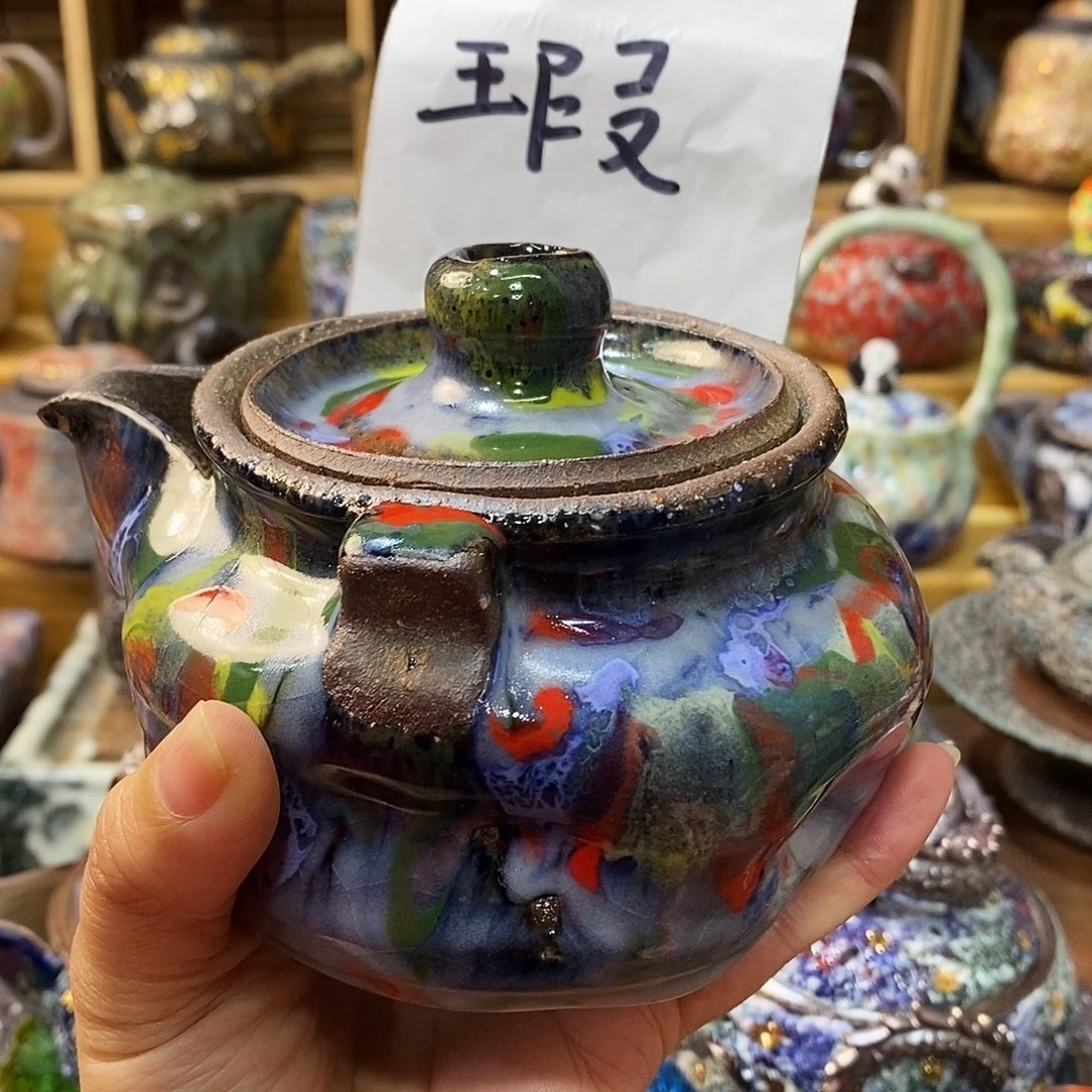 粗陶柴烧志野茶器