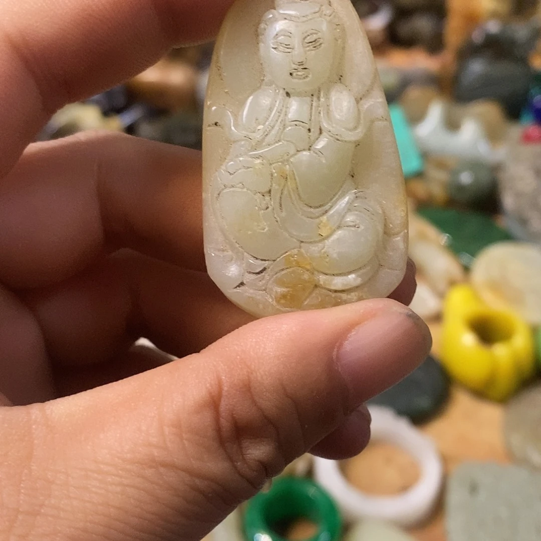 和田玉（糖玉）未镶嵌挂件玉器玉器玉器挂件