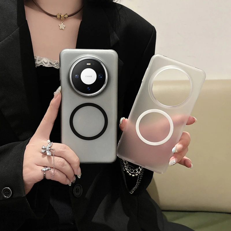 适用新款华为mate80ProMax手机壳磁吸冰雾磨砂mate80超薄防摔硬壳