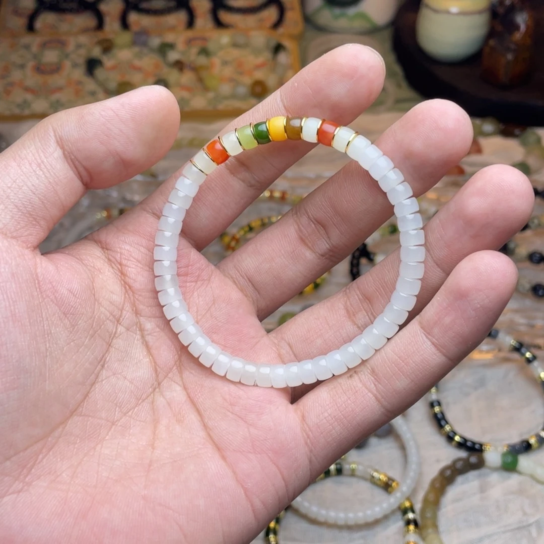 和田玉未镶嵌手链