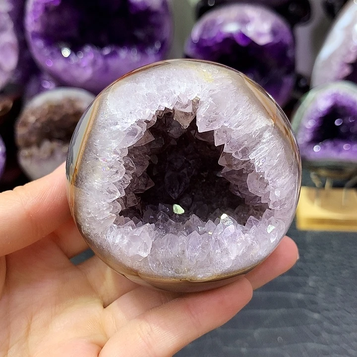 紫晶珠宝半成品未镶嵌