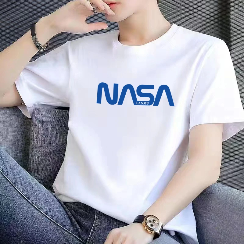 【一折粉丝福利】2025潮流纯棉圆领短袖百搭男女同款情侣款