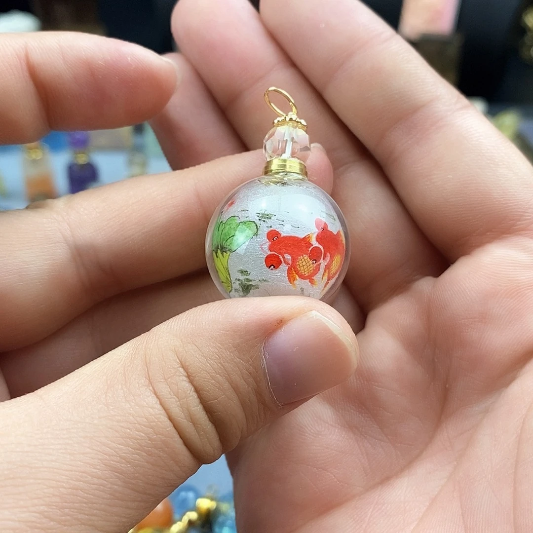 查罗石颈饰合金好**圆天然