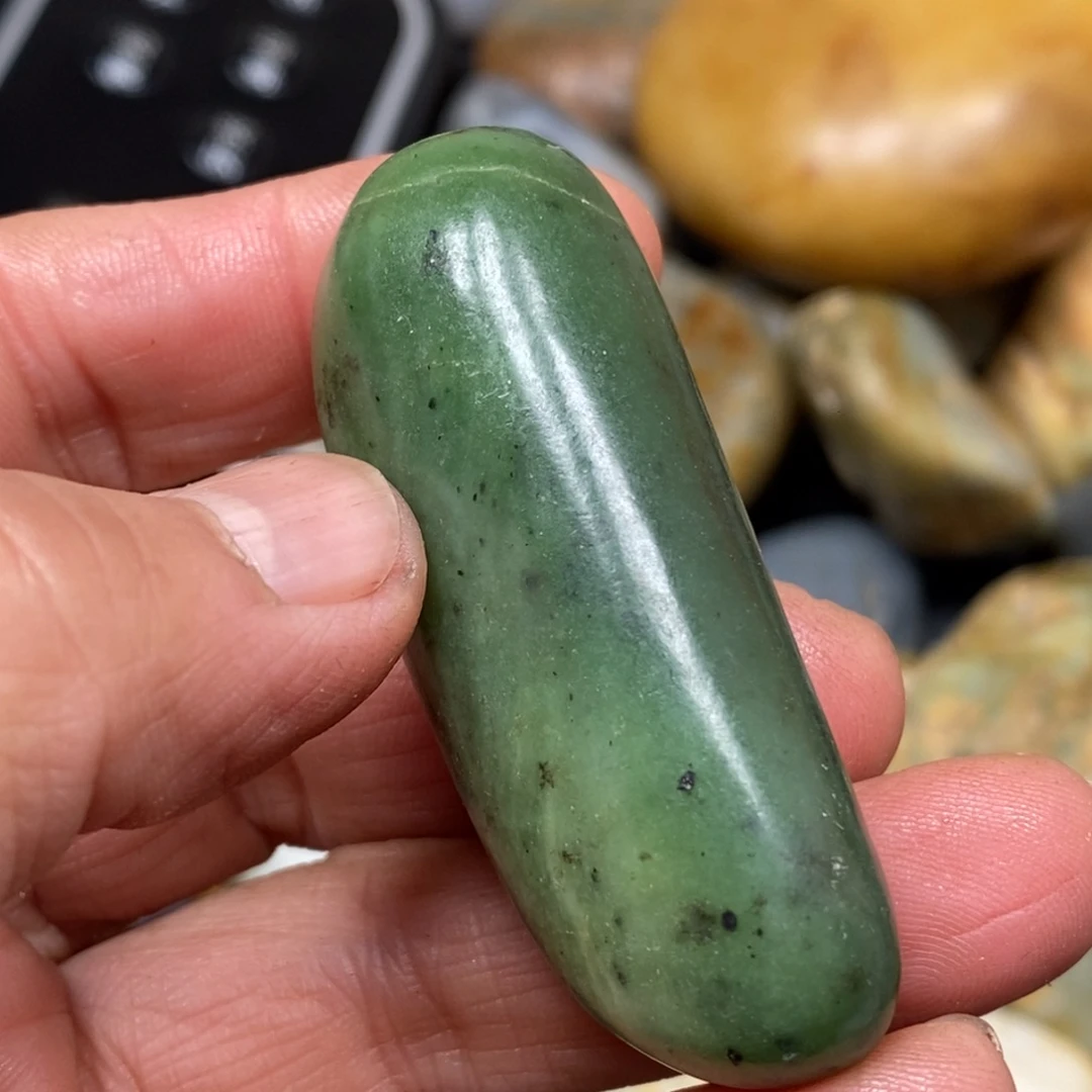 和田玉挂件银S925镀金镶嵌