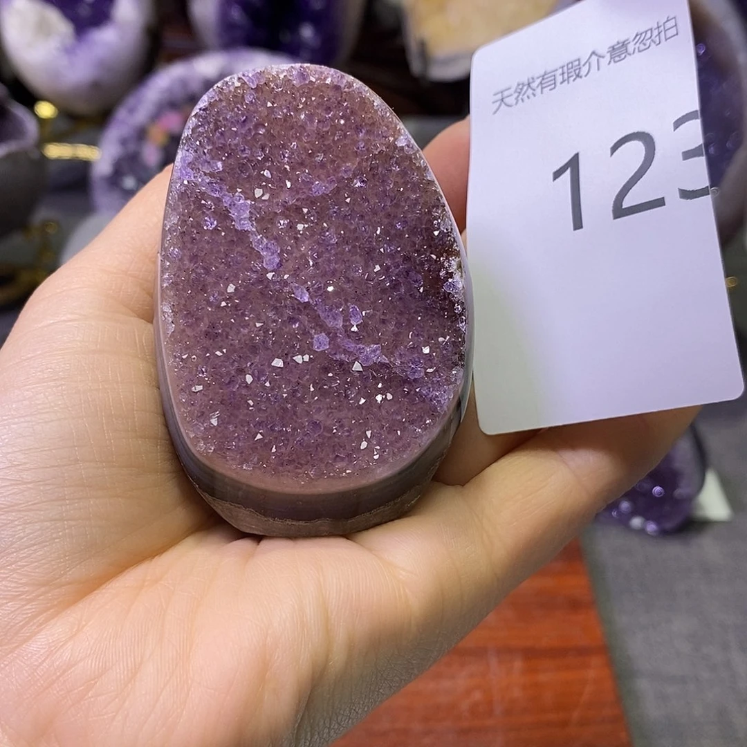 珠宝半成品紫晶未镶嵌