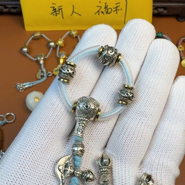 合成碳硅石铜合金文玩配饰悟空套