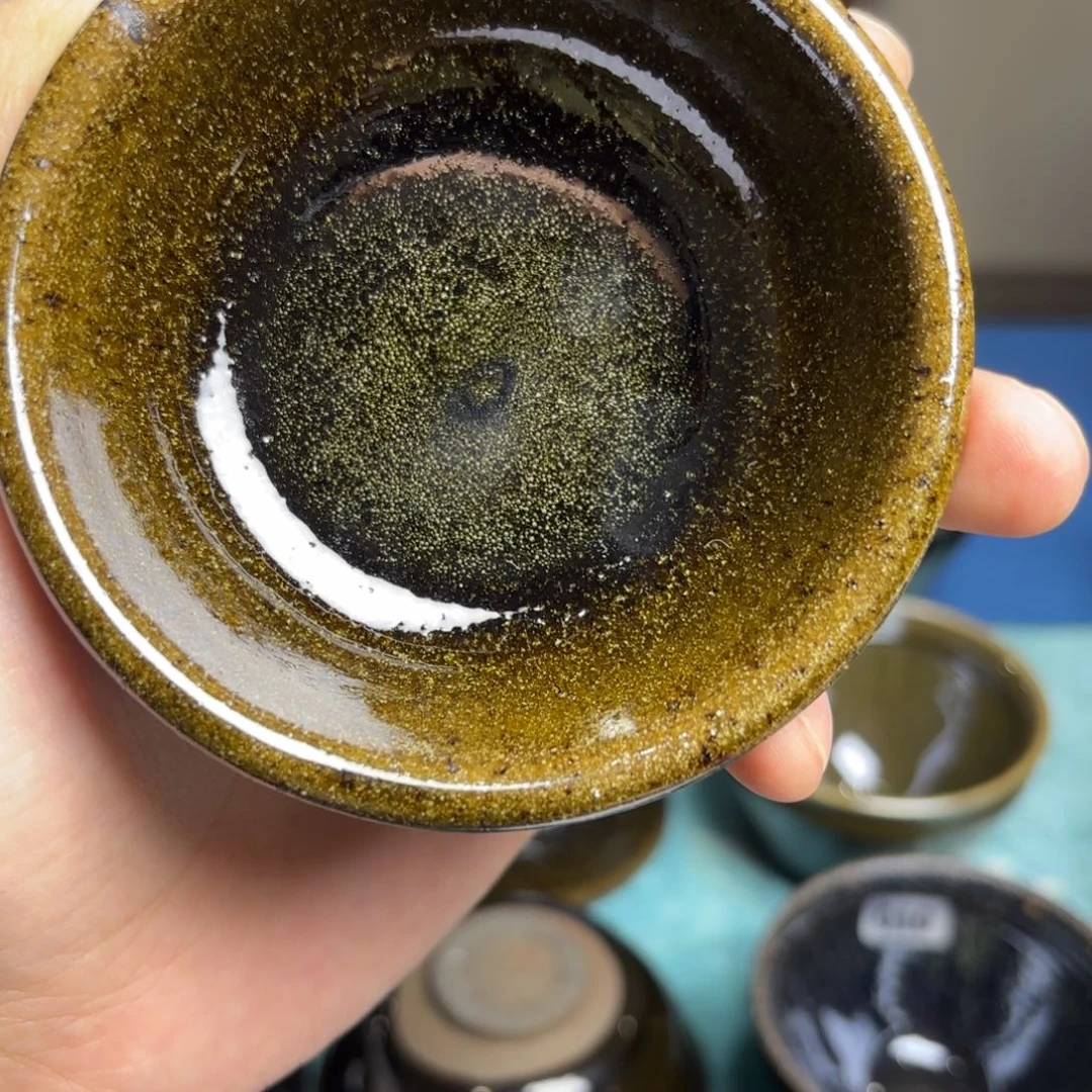 憨***飞茶盏老哥微瑕建盏主人杯