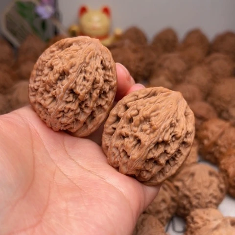 吊坠文玩核桃39虎头