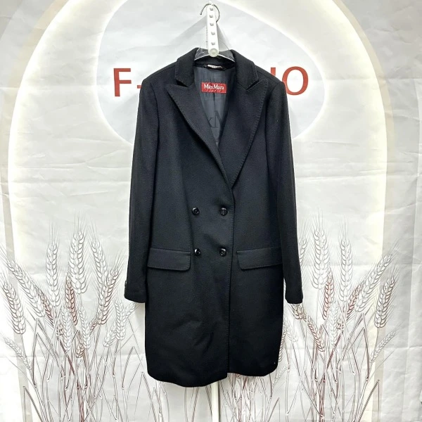 妃鱼/MaxMara Studio/丝缎、羊毛、亮片/大衣/95新/s零九二七