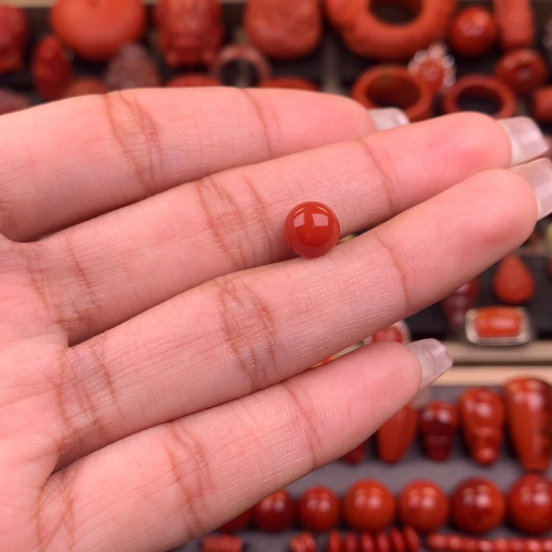 南红玛瑙未镶嵌圆珠8