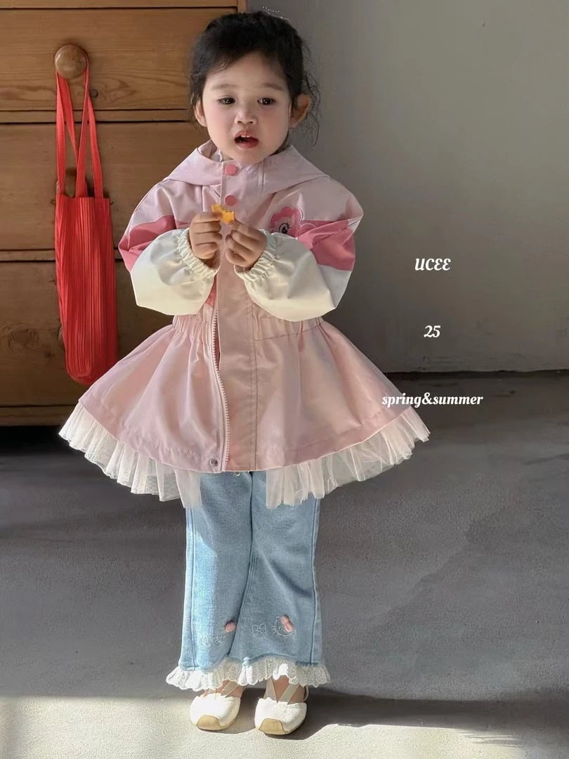 【新疆包邮】春季新款纱摆风衣外套T401