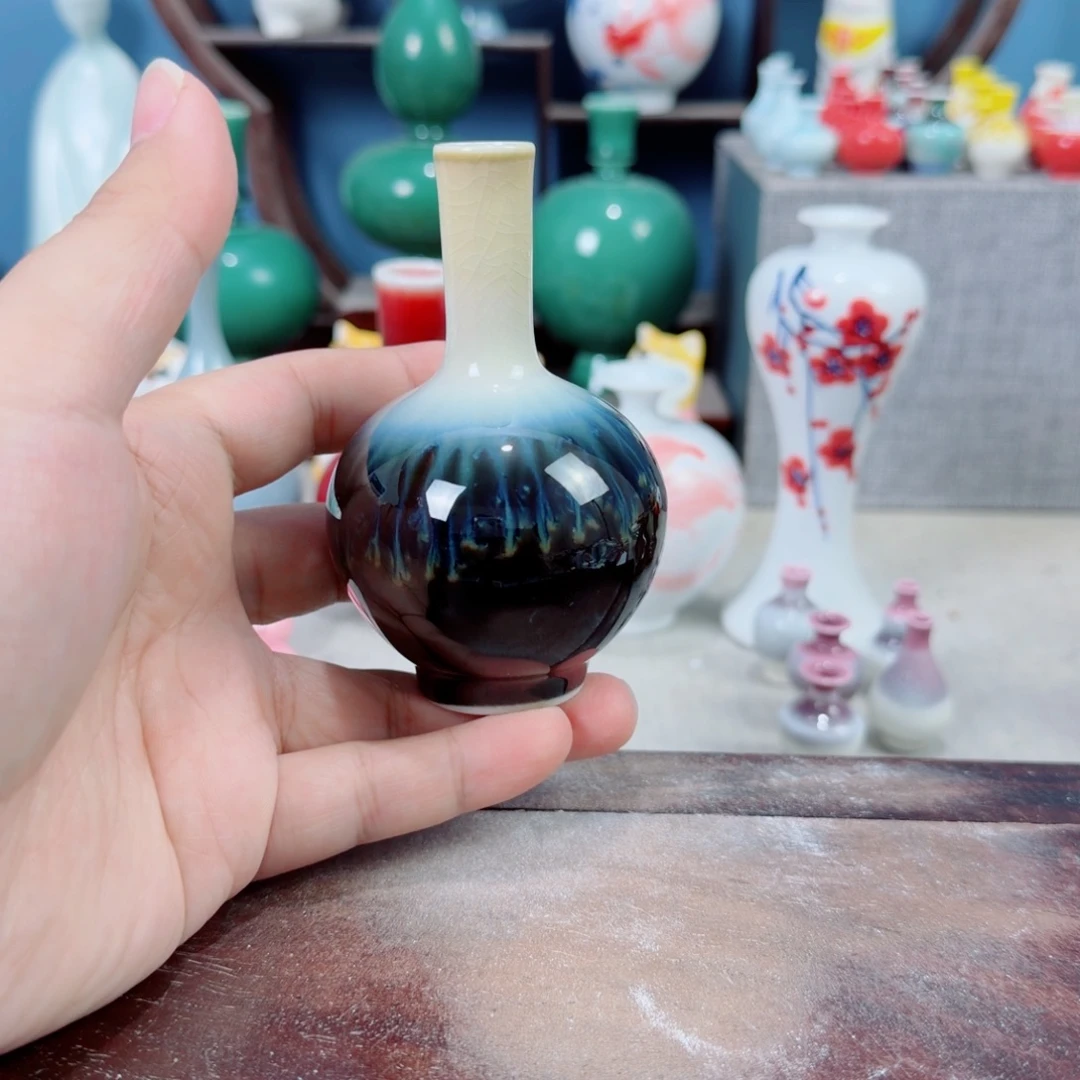 陶瓷手工小花器摆件