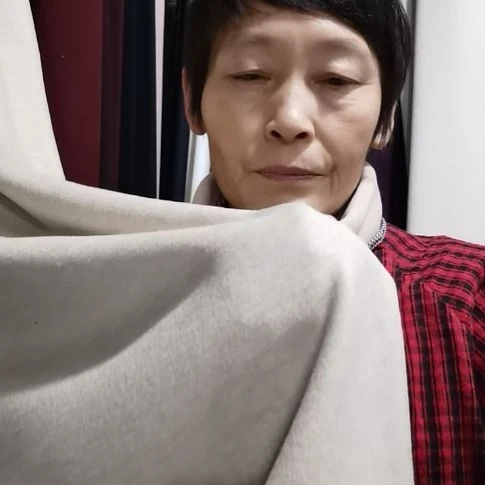 蚕羊布料燕麦色1.1米