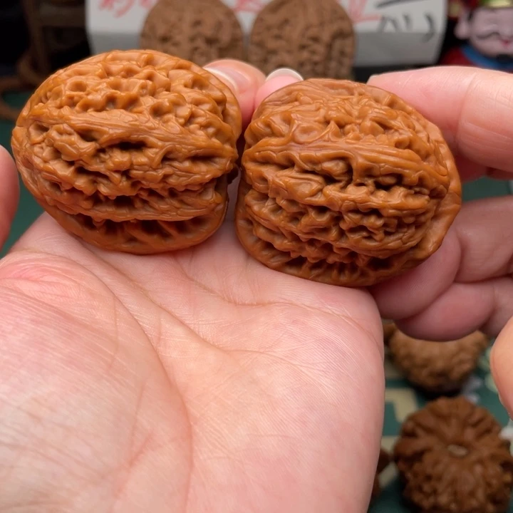 【闪购商品】吊坠文玩核桃43全品红锦鲤