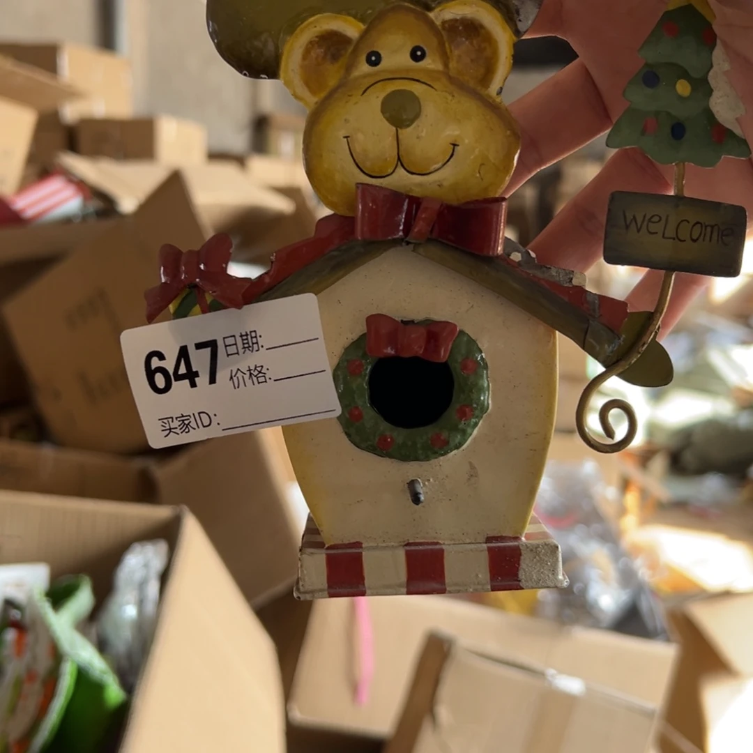 木默认微瑕微脏！外贸样品挂件摆件647