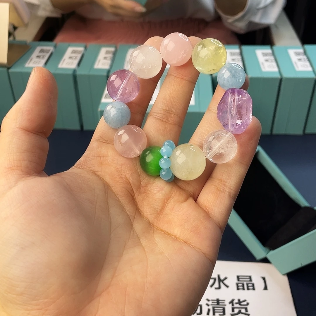 银S925镶嵌水晶手链