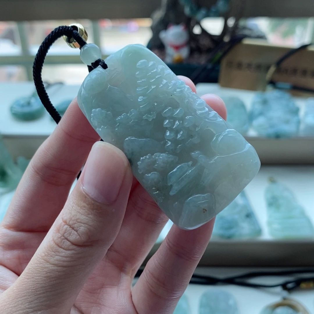 【闪购商品】颈饰未镶嵌翡翠天然缅甸A货翡翠