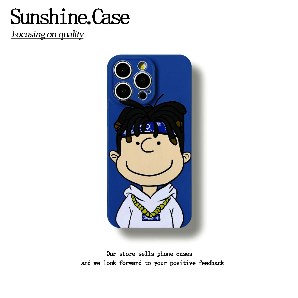 嘻哈男孩菲林壳适用苹果oppo华为vivo小米荣耀创意手机壳防摔