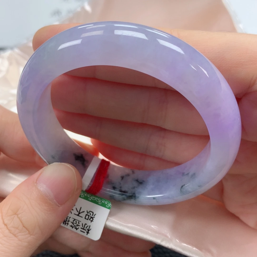 未镶嵌手镯翡翠缅甸天然翡翠手镯54圈口