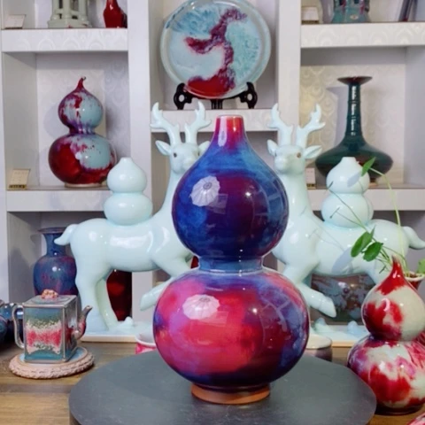 摆件禹州神后钧瓷原产地~