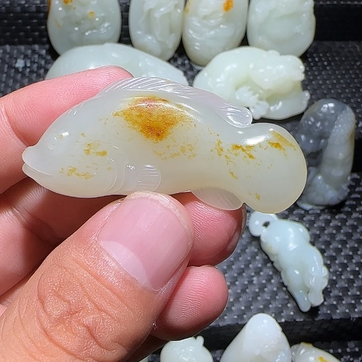 和田玉未镶嵌吊坠(不含链)