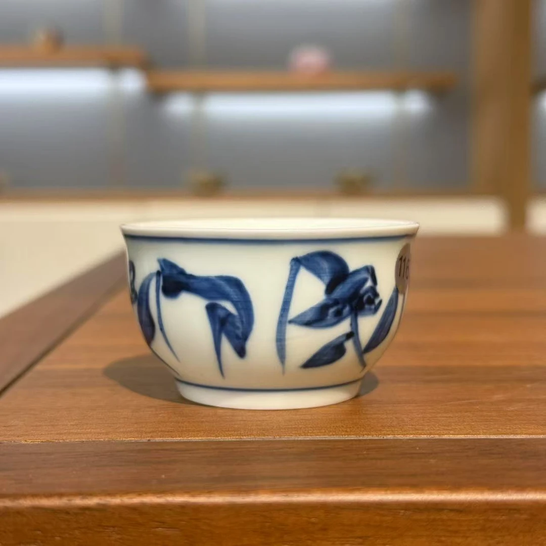 【墨舍名窑】古窑圣火刀字罗汉杯（116）