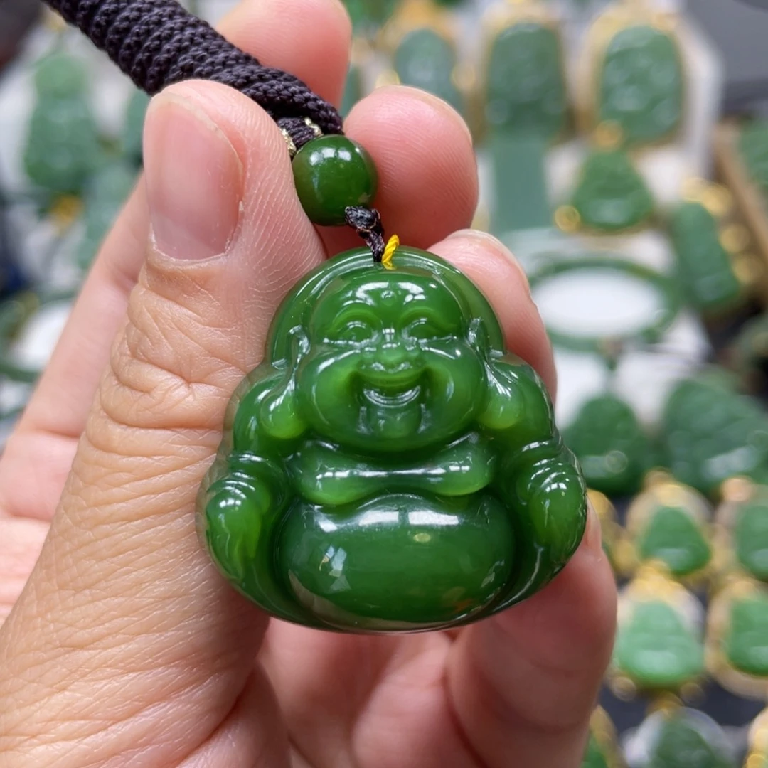 和田玉（碧玉）未镶嵌吊坠(不含链)