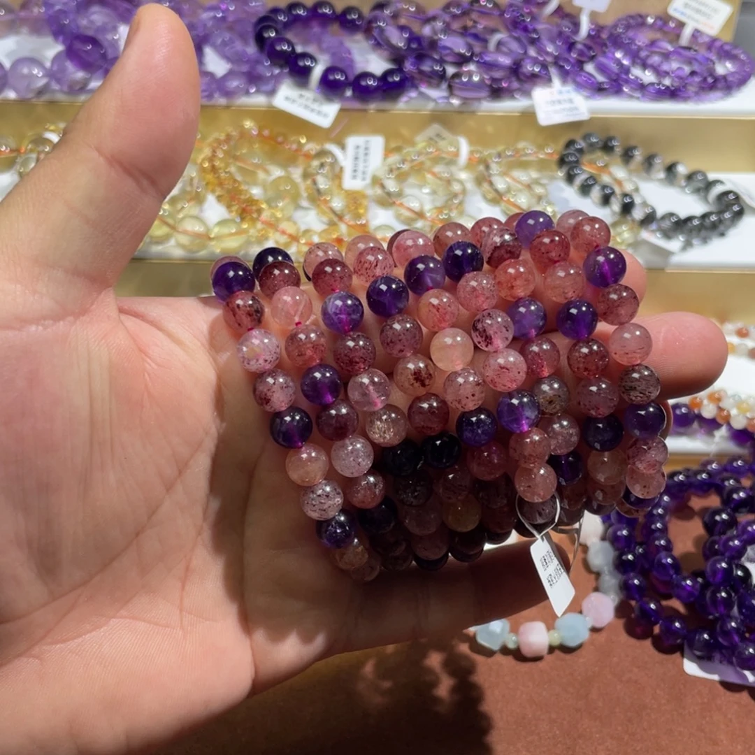 手链未镶嵌水晶草莓超七