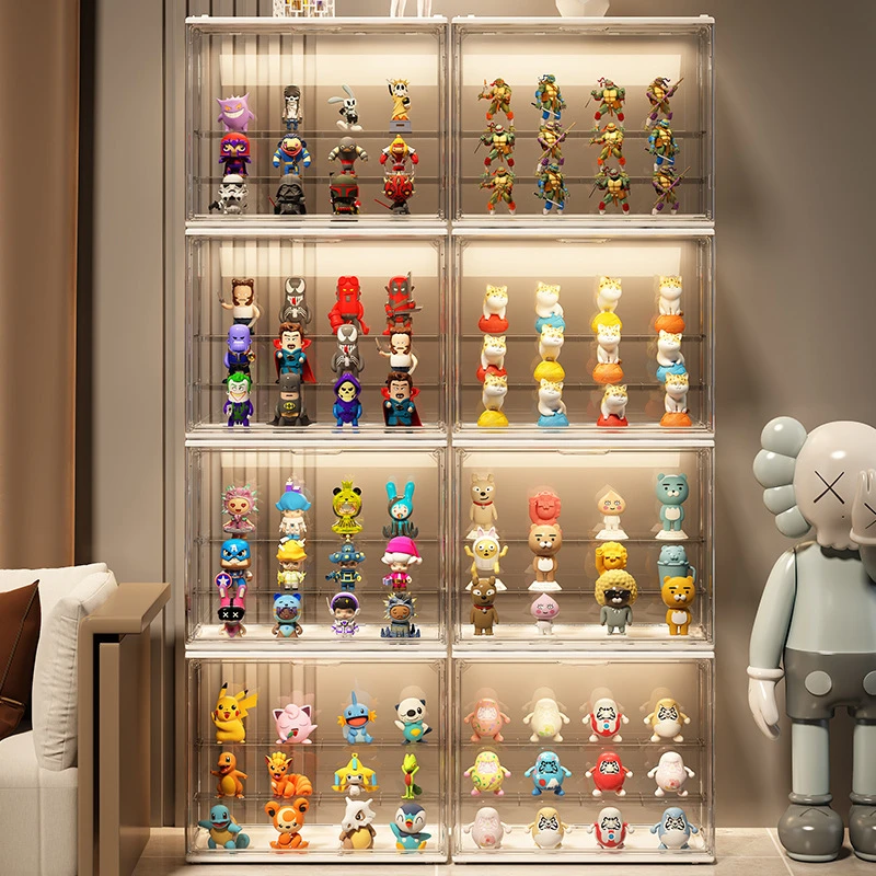 手办收纳盒家用展示柜卧室透明见说明亚克力