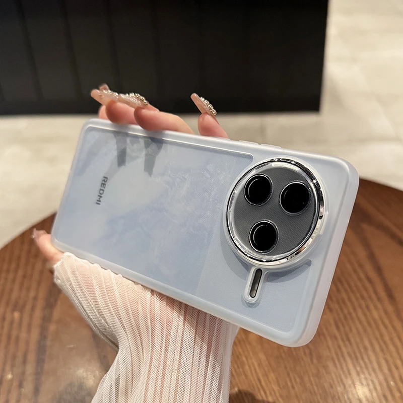 自带镜头膜适用红米k80手机壳k80pro全包透明超薄k70简约硅胶防摔