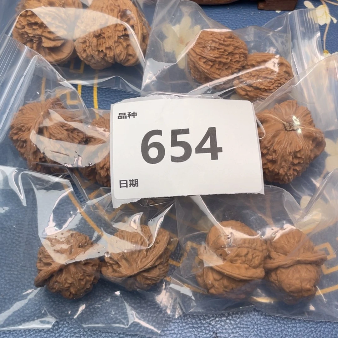 把件文玩核桃654号6对带练手蛙