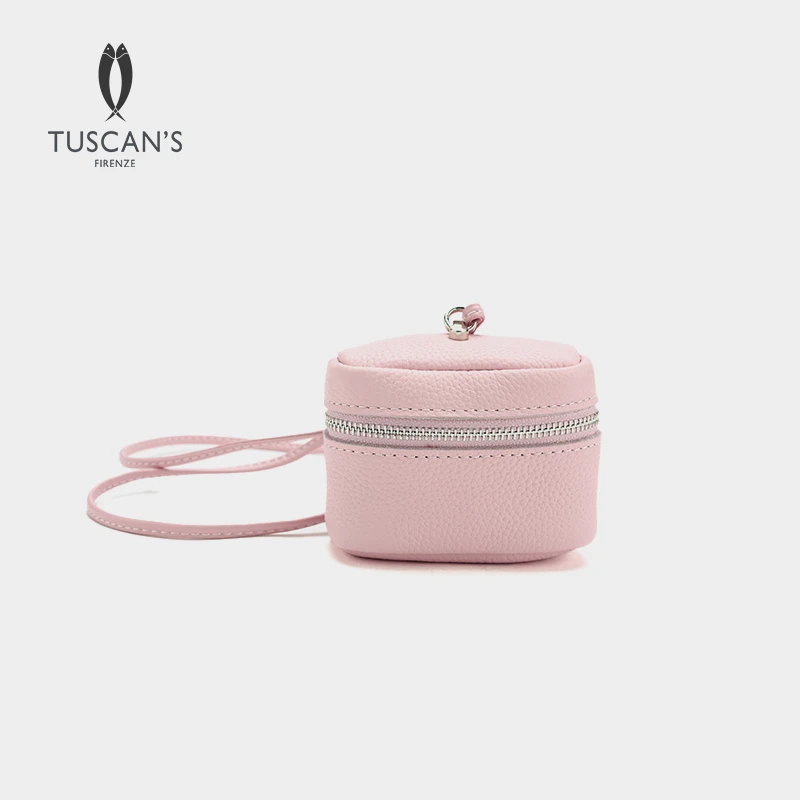 TUSCAN'S真皮百搭女士单肩包小众小包包便携饭盒包斜挎包时代集团