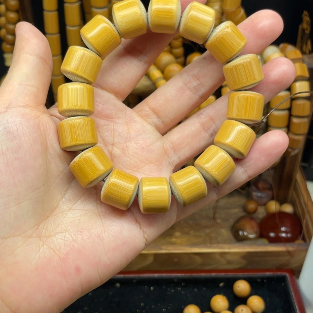 乒**乓1.4-1.5实心玉竹精工手串带皮