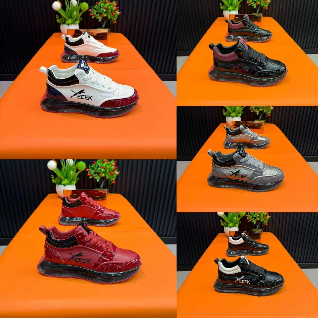 爆款国潮男鞋2025年秋冬新款厚底增高板鞋时尚百搭耐磨轻便阿甘鞋