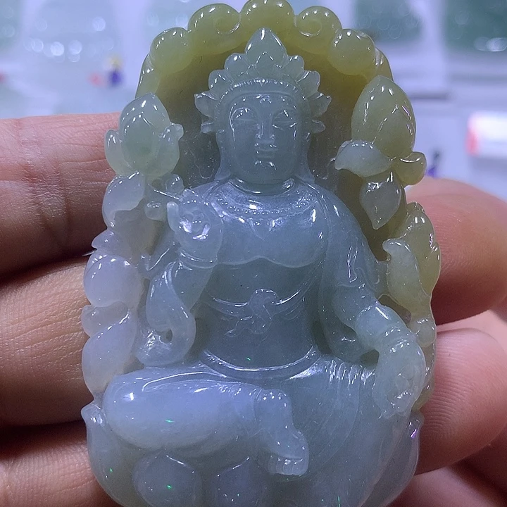 翡翠未镶嵌颈饰天然翡翠A货吊坠