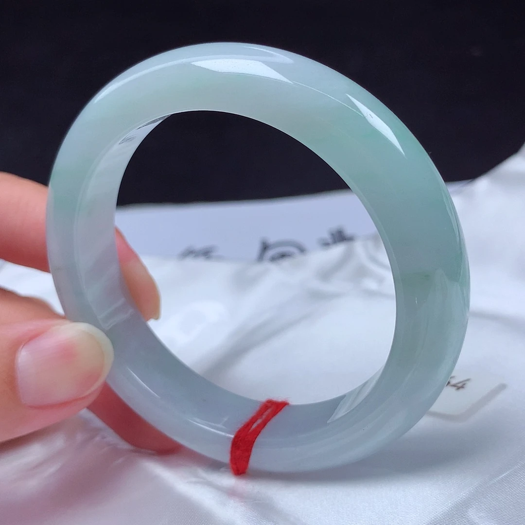 翡翠未镶嵌手镯55圈s1264