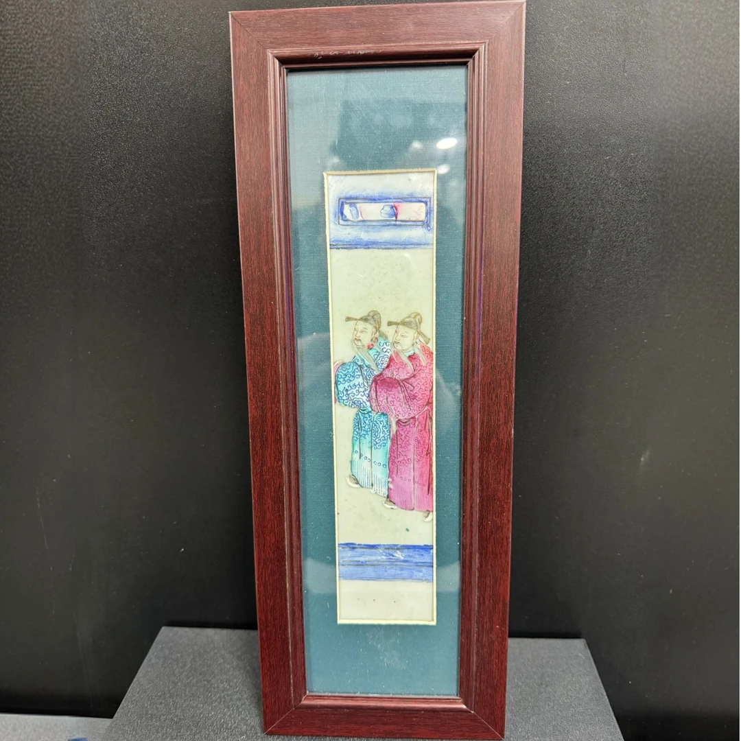 清晚期 人物瓷板画ML-6614