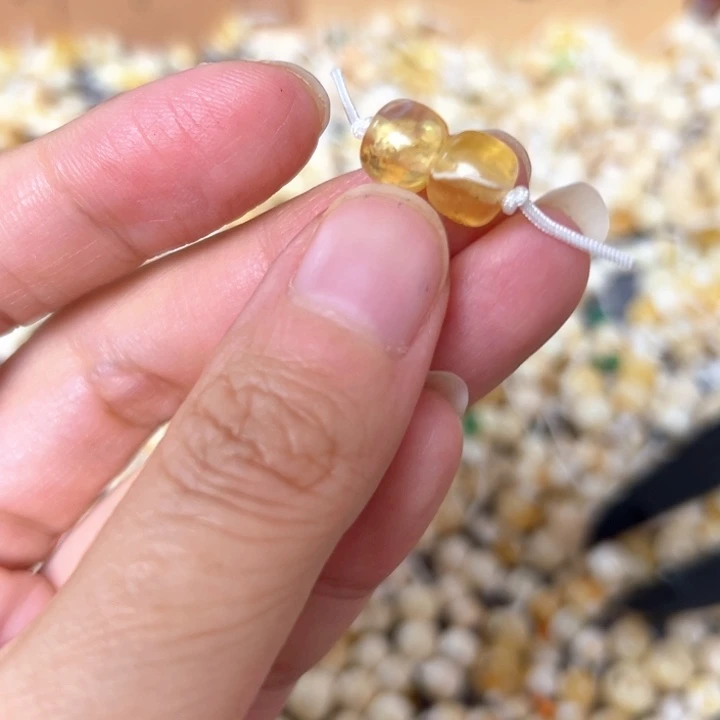 裸石蜜蜡未镶嵌8mm一对
