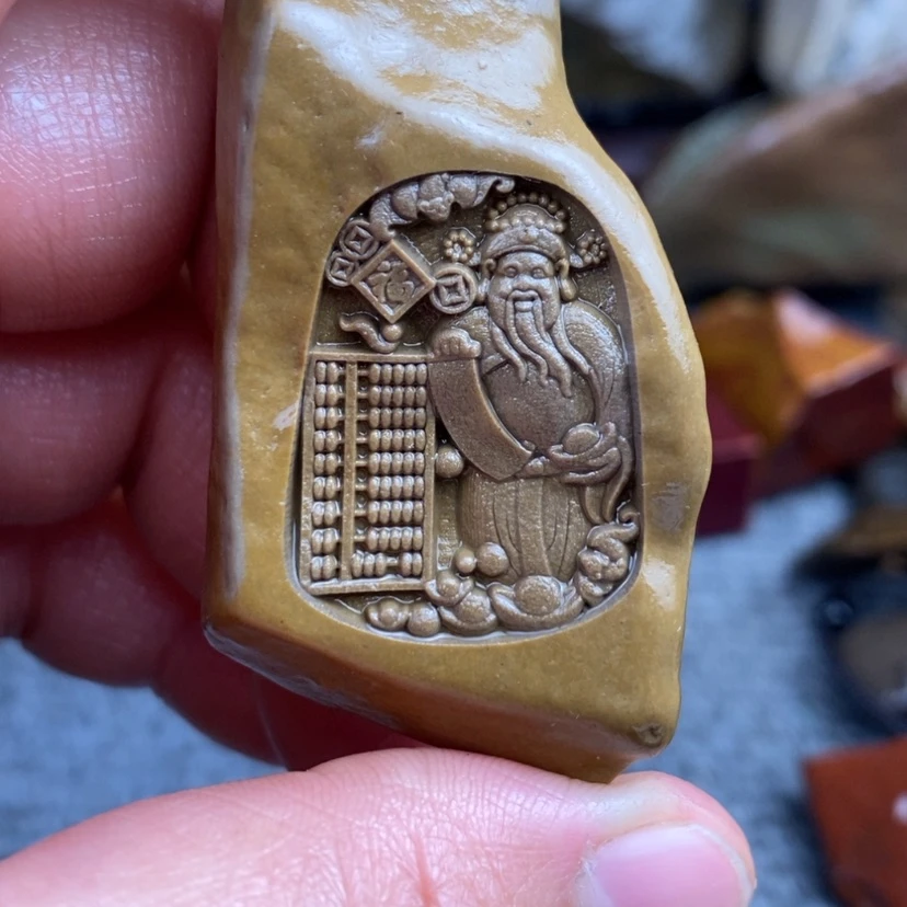 【闪购商品】原石雕刻手把件