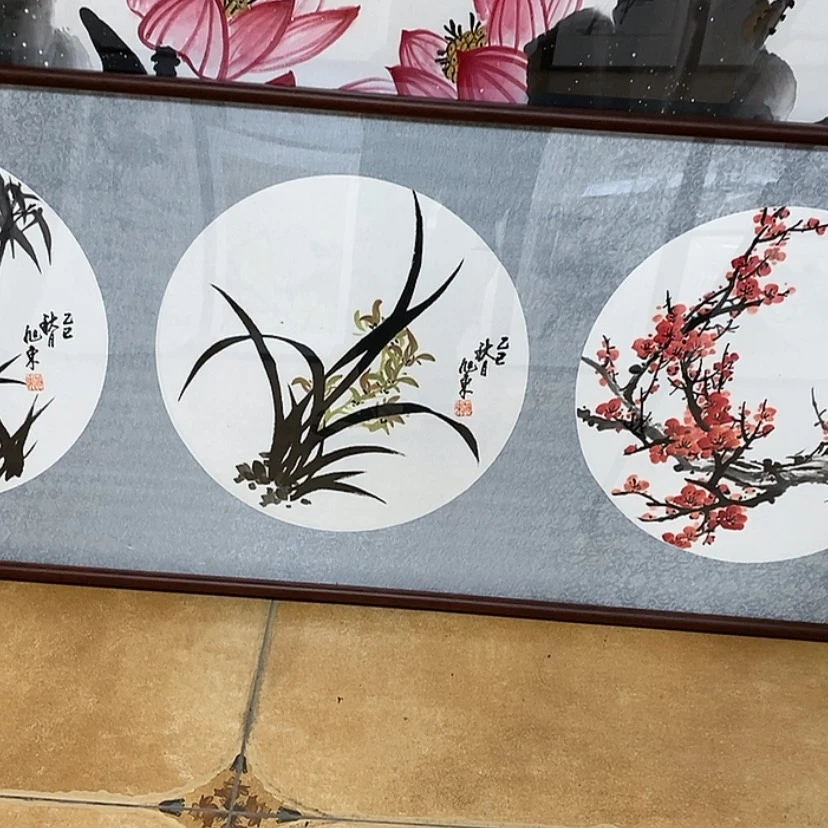 【闪购商品】国画手绘国画带框160.46