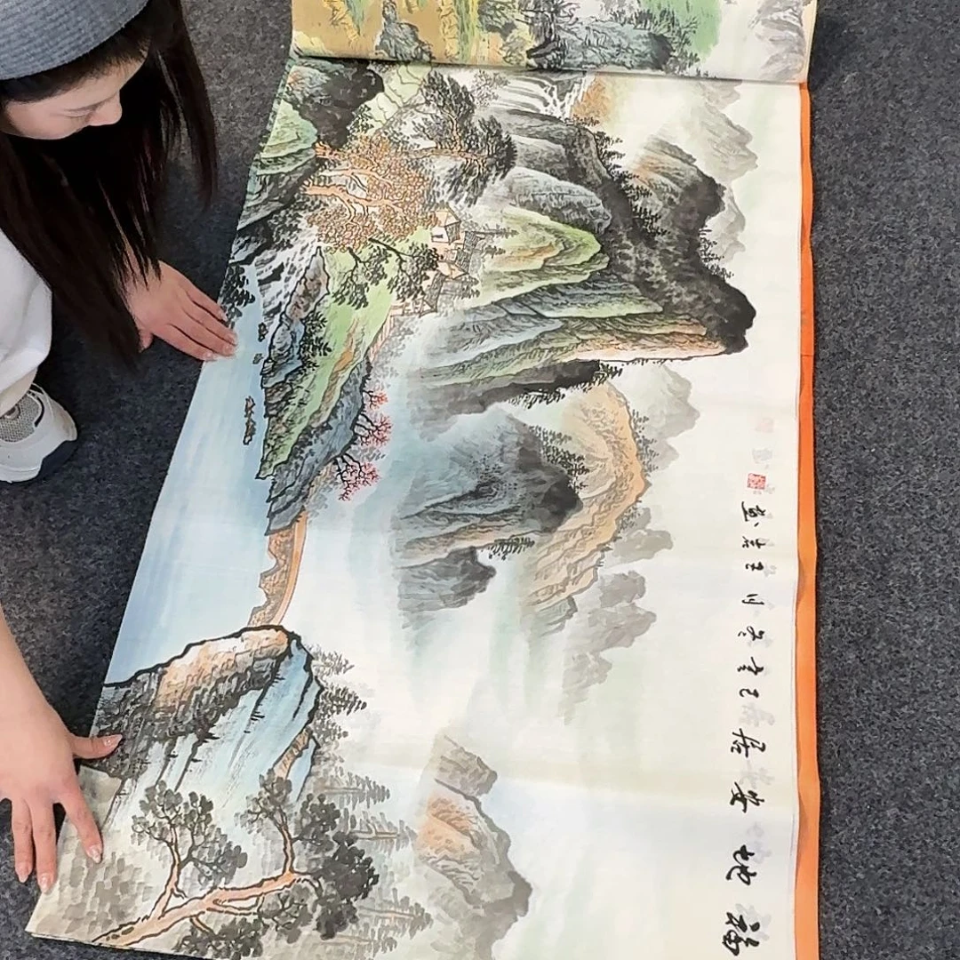 纯手绘国画作品好看四尺