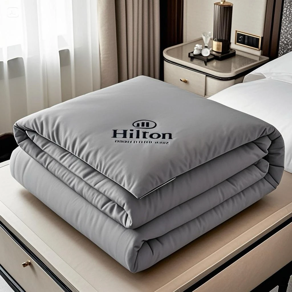 希尔顿五星级酒店羽丝绒被棉空调被四季被子春秋被加厚保暖冬被芯