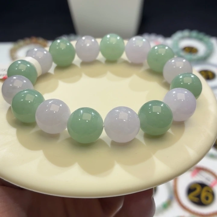 翡翠未镶嵌手链卡13.2