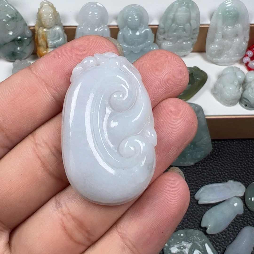 翡翠未镶嵌吊坠(不含链)