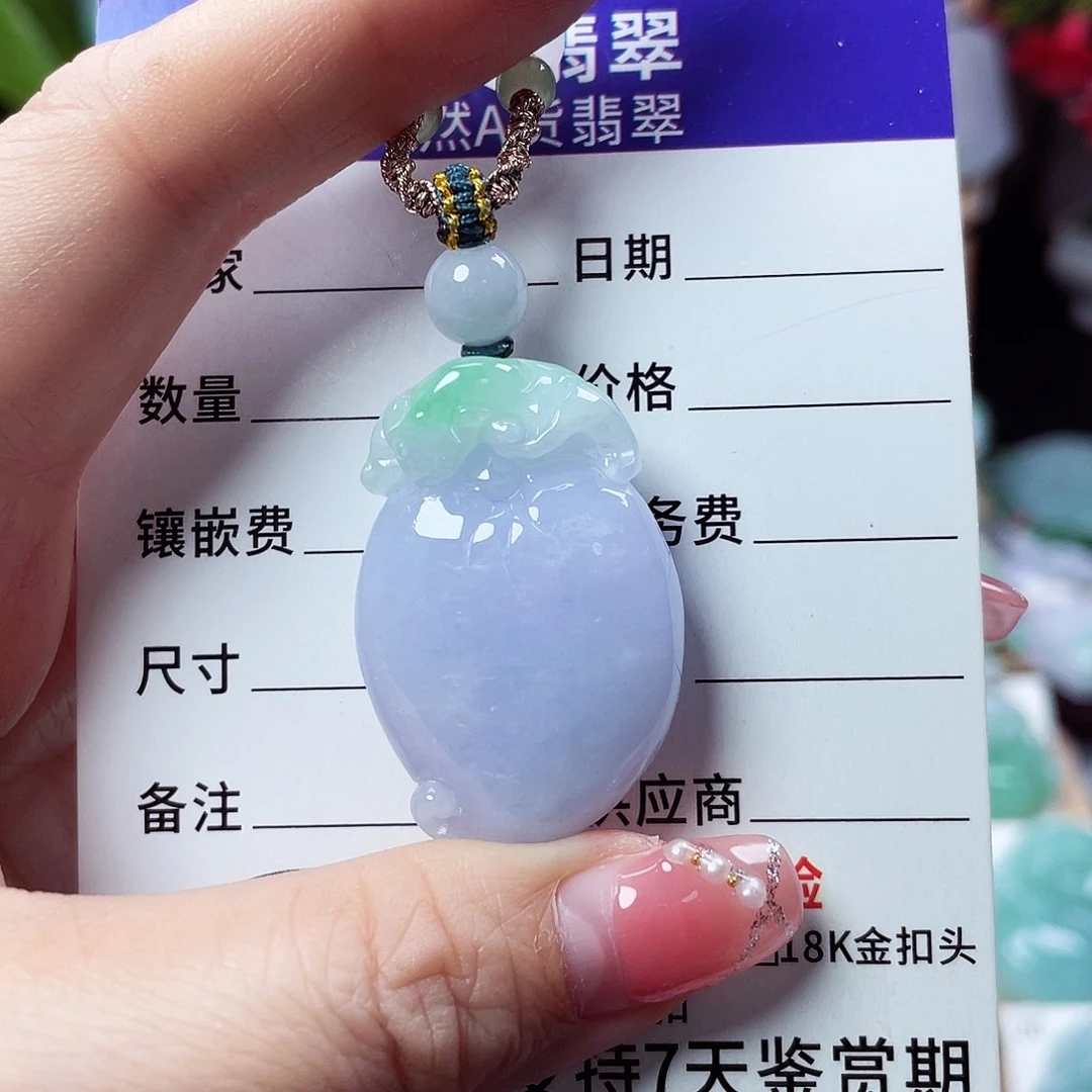 翡翠未镶嵌颈饰佛公32