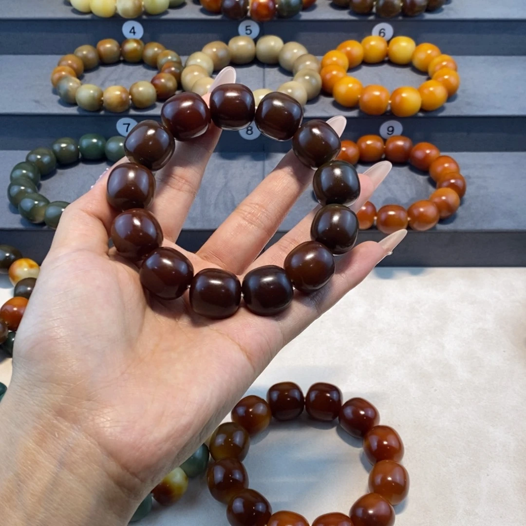 繁***花菩提根/象牙果手串全品无暇卡18