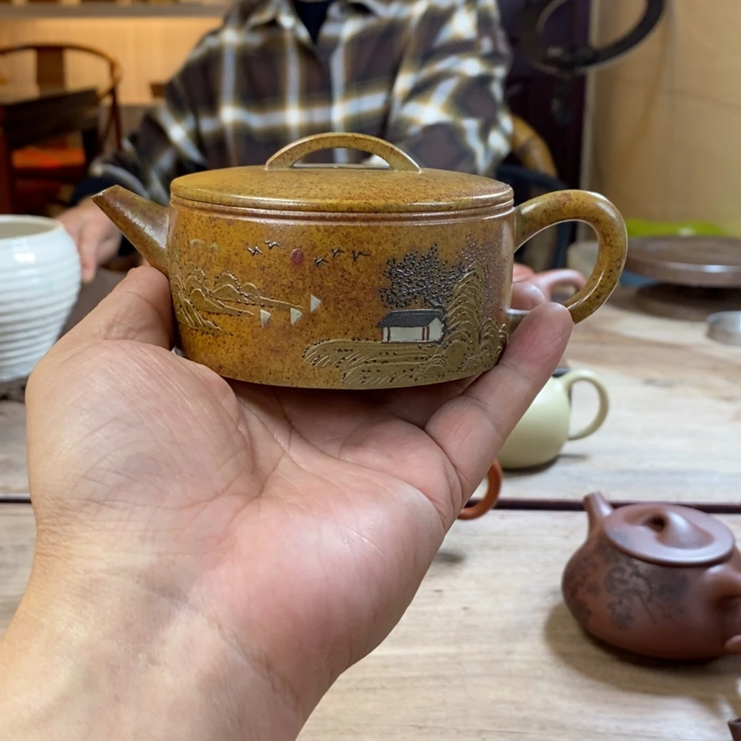 ****子紫砂茶壶汉瓦、黄金段
