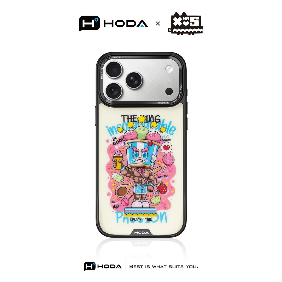 【B8】HODA包子联名【沁涼猛男】iPhone17/16/15系列手机壳防摔
