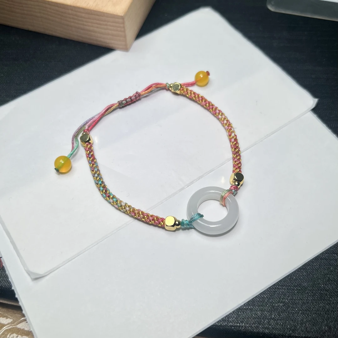 翡翠“同心圆”编织手绳 ZK23102040