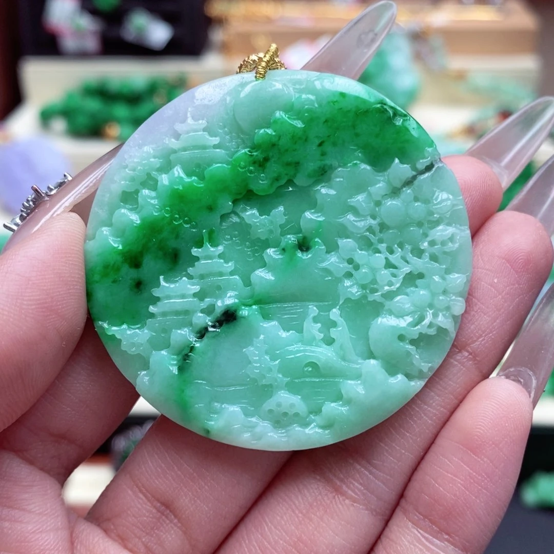 颈饰未镶嵌翡翠翡翠吊坠